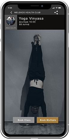 yoga vinyasa mobile app μελέκος γυμναστήριο